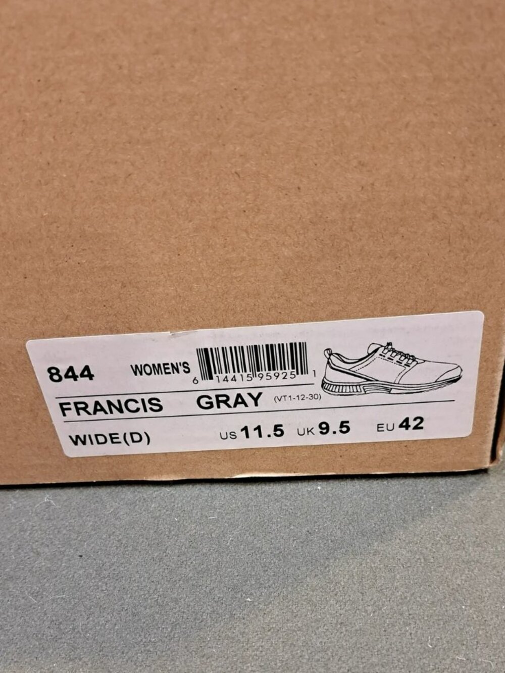 Orthofeet Francis No-Tie Sneakers - Color: Gray - Size: Women 11.5 Wide (D) - Picture 10 of 11